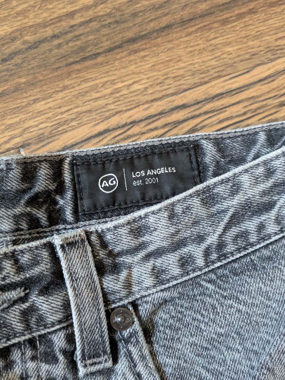 AG Adriano Goldschmied Clove 26 Relaxed Vintage Straight Jeans Grey Acid NWOT - Picture 3 of 8